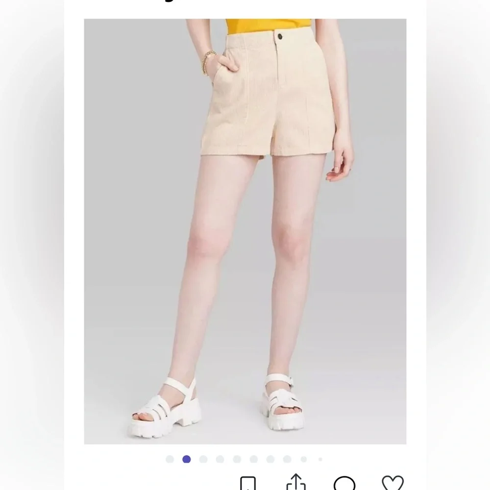 Wild Fable new high rise corduroy short size L new